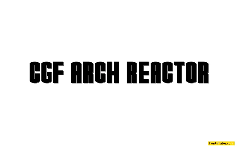 CGF Arch Reactor Font