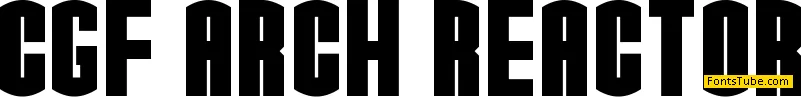 CGF Arch Reactor Font