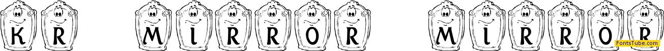 KR Mirror Mirror Font