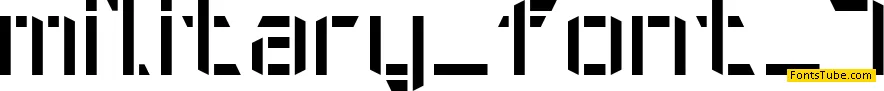 Military Font 7 Font