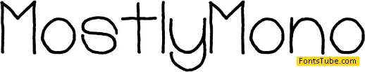 Mostly Mono Font