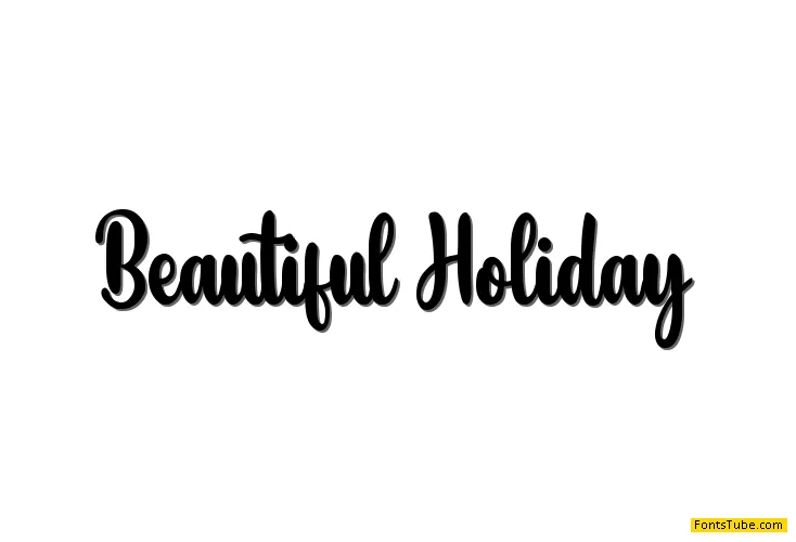 BeautifulHoliday Font