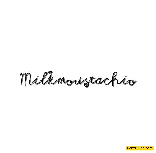Milkmoustachio Font
