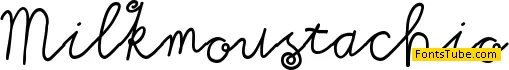 Milkmoustachio Font