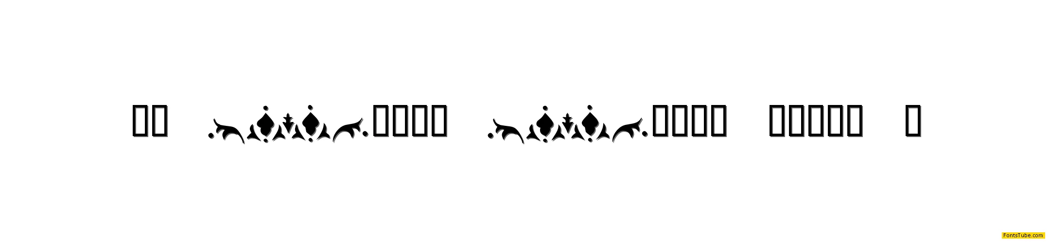 KR Fleur Flair Lines 3 Font
