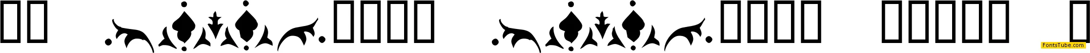 KR Fleur Flair Lines 3 Font
