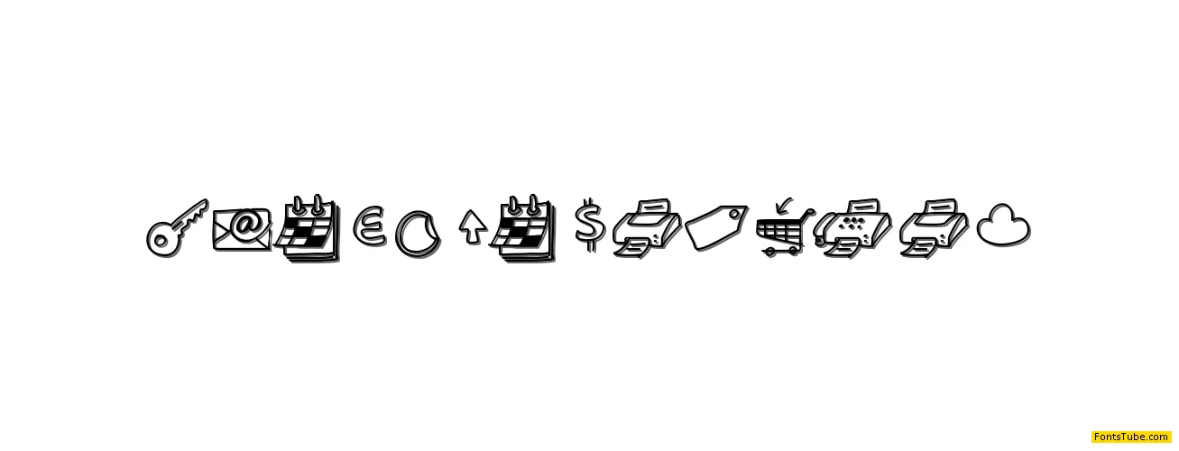 PeaxDrawnIcons Font