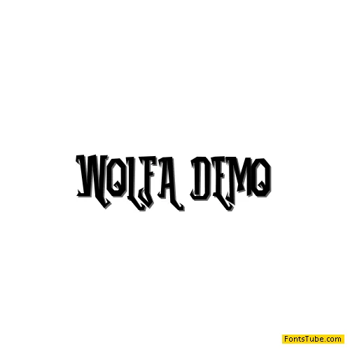 WOLFA demo Font