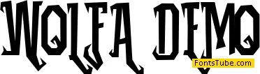 WOLFA demo Font