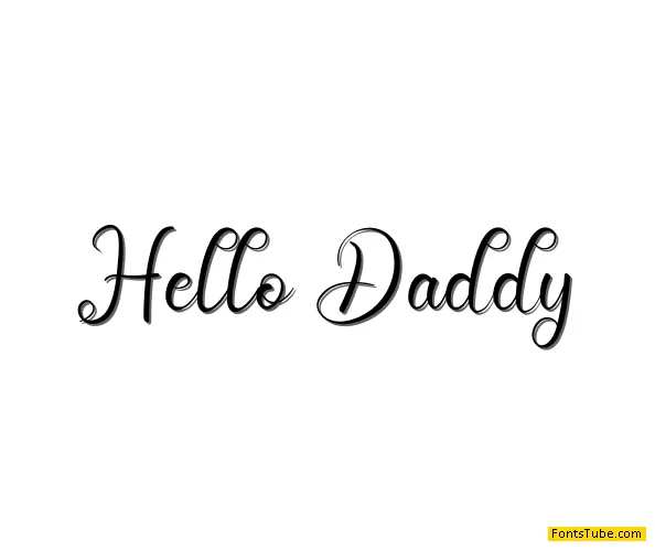 Hello Daddy Font
