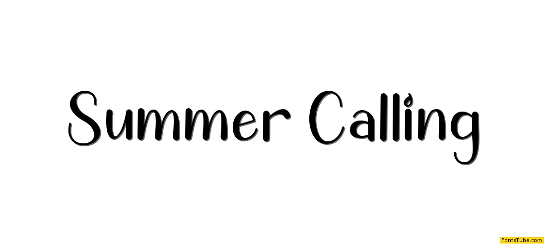 Summer Calling Font