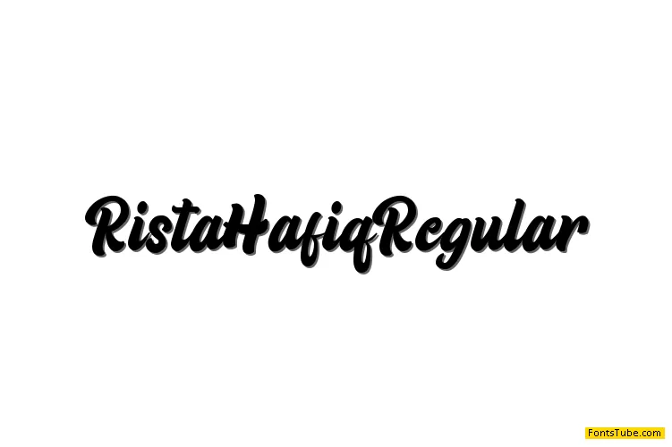 Rista Hafiq Font