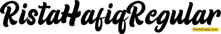 Rista Hafiq Font