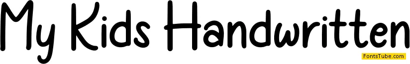 My Kids Handwritten Font