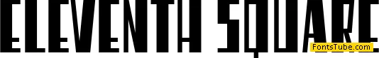 Eleventh Square Font