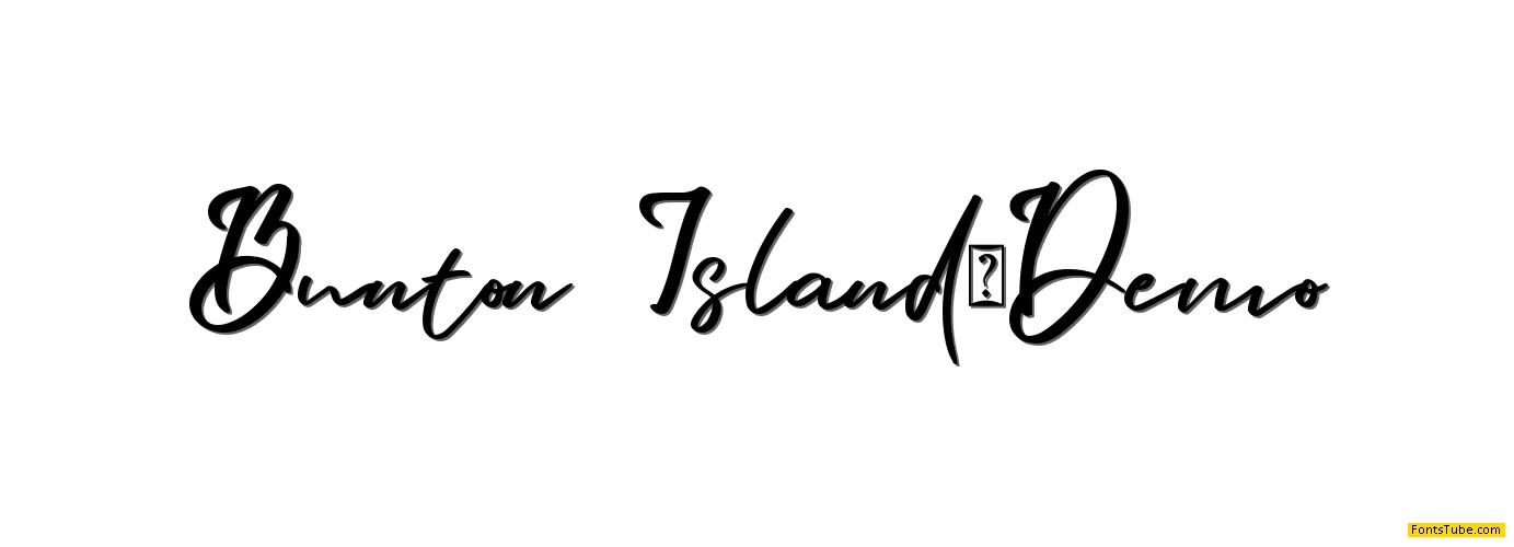 Bunton Island Font