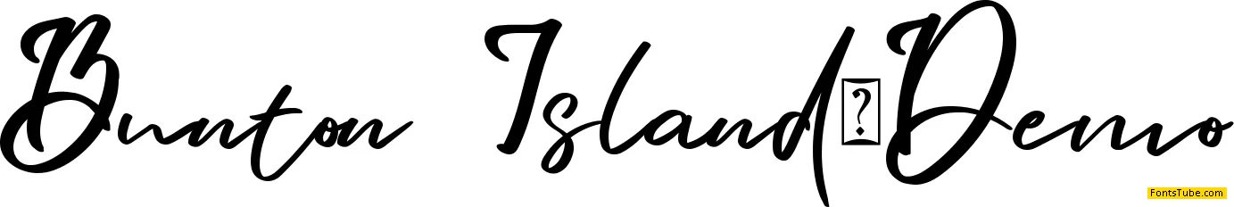 Bunton Island Font