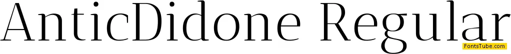 Antic Didone Font