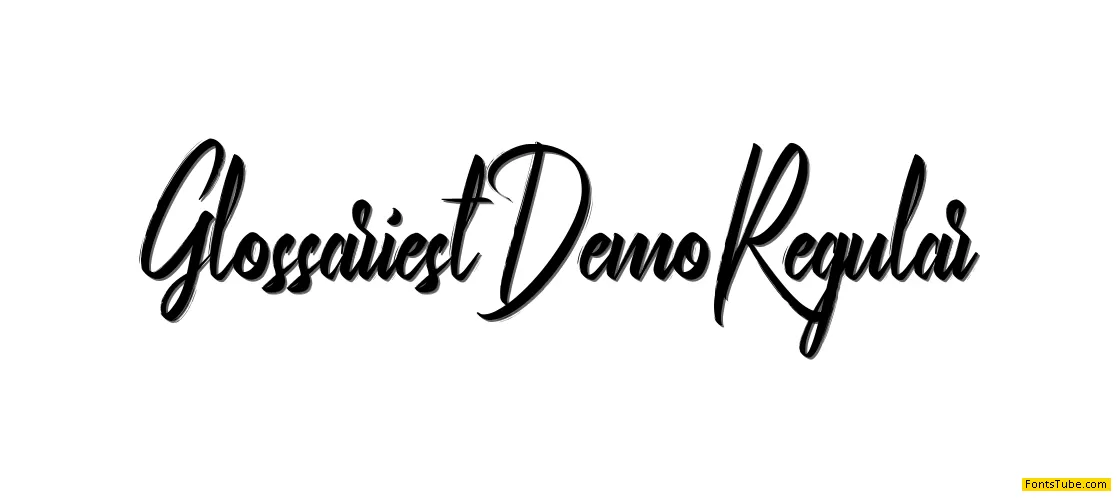 Glossariest Demo Font