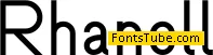 Rhanoll Font