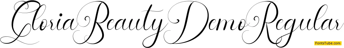 Gloria Beauty Demo Font