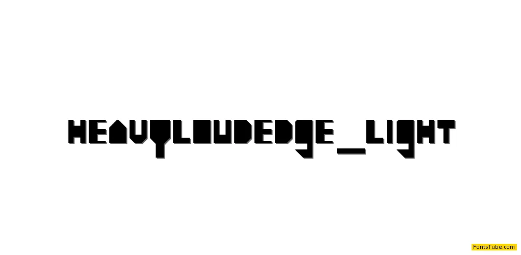heavy LOUD edge Font Family