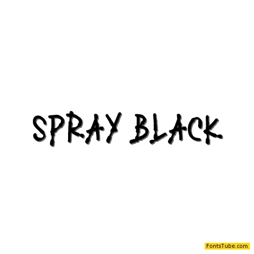 SPRAY BLACK Font