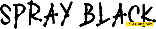 SPRAY BLACK Font