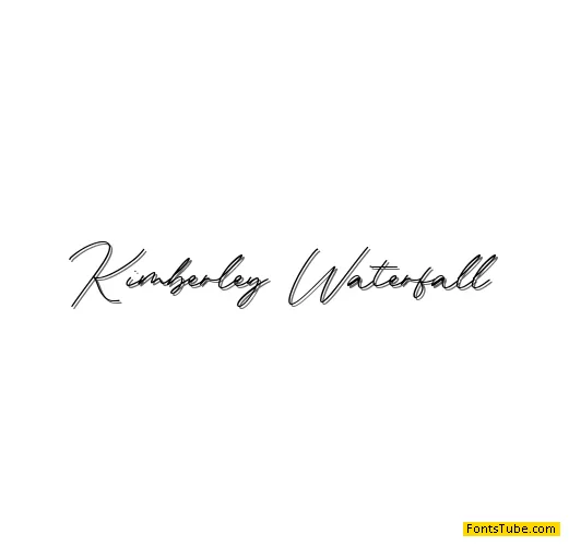 Kimberley Waterfall Font