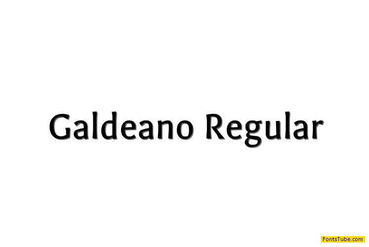 Galdeano Font