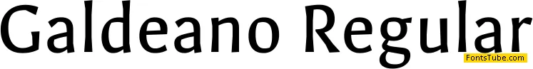 Galdeano Font