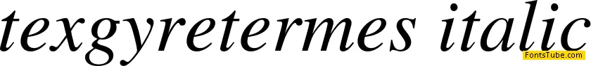 TeX Gyre Termes Font Family