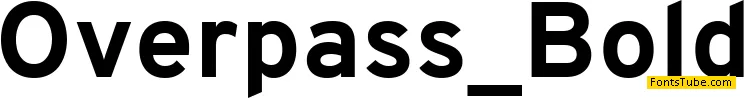 Overpass Font Family