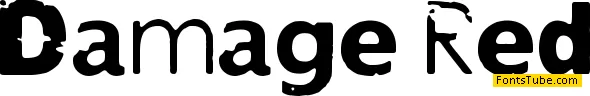 Damage Red Font
