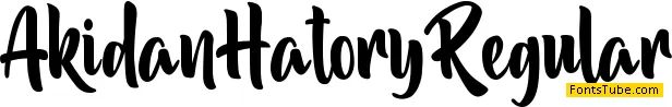 Akidan Hatory Font