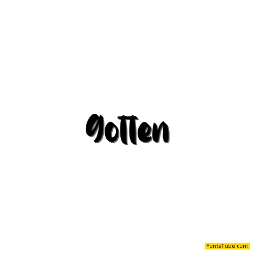 Gotten Font