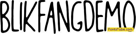 Blikfang DEMO Font