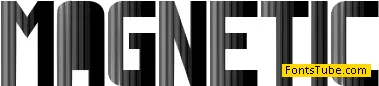 Magnetic Font