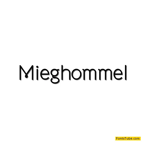 Mieghommel Font