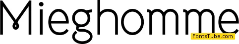 Mieghommel Font