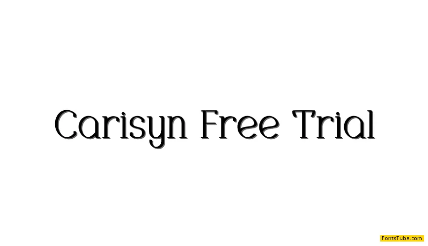 Carisyn Free Trial Font