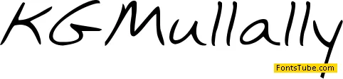 KG Mullally Font