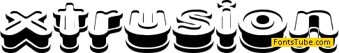 Xtrusion Font