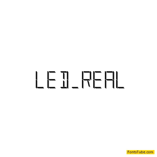 LED Font Family