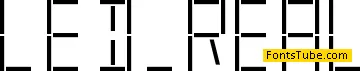 LED Font Family