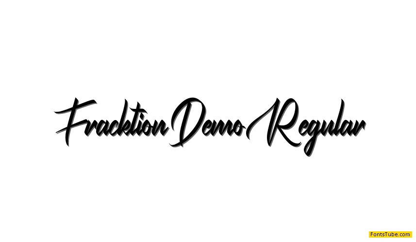 Fracktion Demo Font