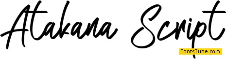 Atakana Script Font