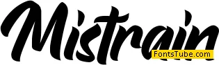 Mistrain Font