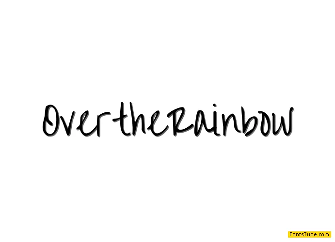 Over the Rainbow Font