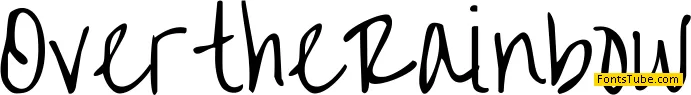 Over the Rainbow Font